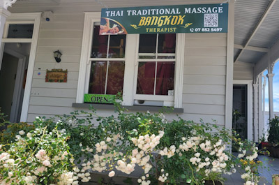 Contact your Thai Therapist at 43 Te Aroha Street Hamilton. Just turn into the driveway and park in front of the building